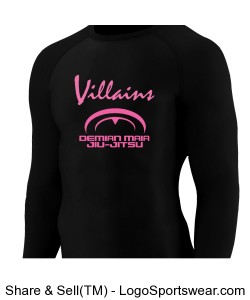 Villains x Demian Maia Compression Long Sleeve Shirt in Black Design Zoom