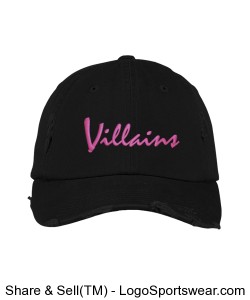 Villains Distressed Cap (Embroidered) Design Zoom